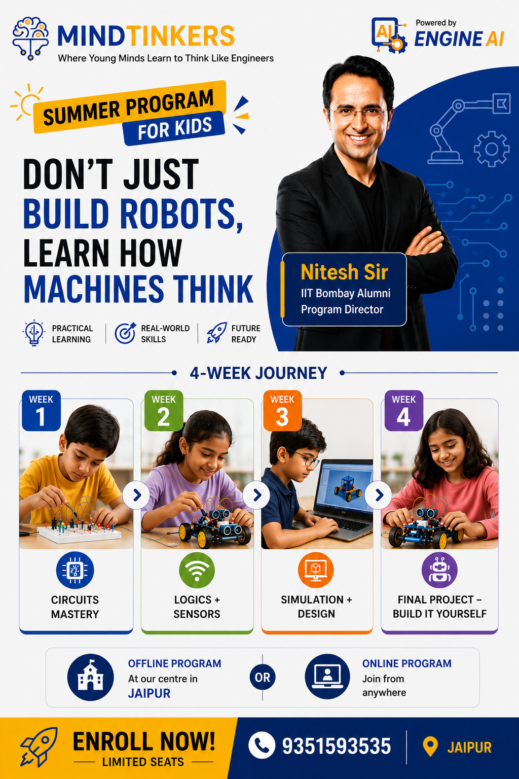 MindTinkers Summer Program for Kids - 4 Week Journey